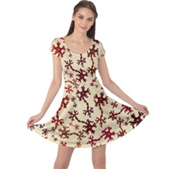 Neuron Nerve Cell Neurology Cap Sleeve Dress by Ravend