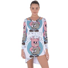 Halloween Asymmetric Cut-out Shift Dress by Sparkle