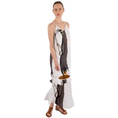 Halloween Cami Maxi Ruffle Chiffon Dress by Sparkle
