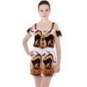Halloween Ruffle Cut Out Chiffon Playsuit View1