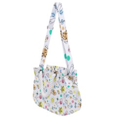 Summer Pattern Colorful Drawing Doodle Rope Handles Shoulder Strap Bag by danenraven