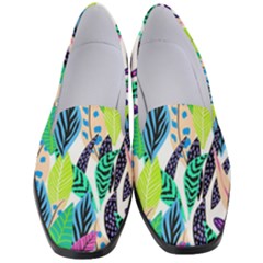 Sheets Drawing Pattern Nature Women s Classic Loafer Heels by Ravend
