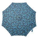 Angry baby chicken illustration random pattern Hook Handle Umbrellas (Small) View1