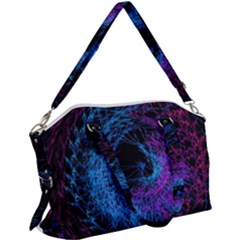Symmetry Awesome 3d Digital Art Graphic Pattern Vortex Canvas Crossbody Bag by danenraven
