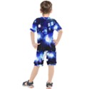 Tardis Background Space Kids  Tee and Shorts Set View2