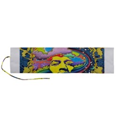 Psychedelic Rock Jimi Hendrix Roll Up Canvas Pencil Holder (l) by Jancukart