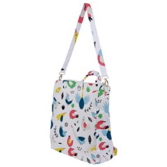 Vector-set-isolates-with-cute-birds-scandinavian-style Crossbody Backpack by Jancukart