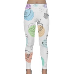 Cartoon-bird-cute-doodle-bird Classic Yoga Leggings by Jancukart