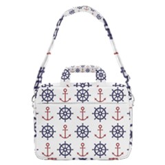 Nautical-seamless-pattern Macbook Pro 16  Shoulder Laptop Bag by Jancukart