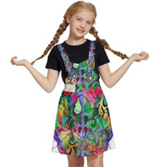 Brain Head Mind Man Silhouette Kids  Apron Dress by Wegoenart