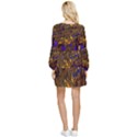 Binary Code Transformation Tiered Long Sleeve Mini Dress View2