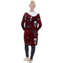 Tattoo-old-school-background-pattern Hooded Pocket Cardigan View2