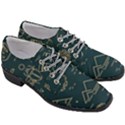 Dark-seamless-pattern-symbols-landmarks-signs-egypt -- Women Heeled Oxford Shoes View3