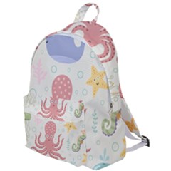 Underwater-seamless-pattern-light-background-funny The Plain Backpack by Jancukart