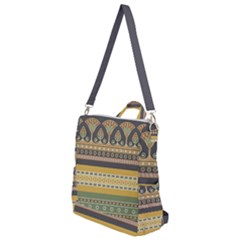 Seamless-pattern-egyptian-ornament-with-lotus-flower Crossbody Backpack by Jancukart