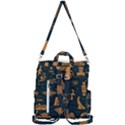 Dark-seamless-pattern-symbols-landmarks-signs-egypt Crossbody Backpack View3