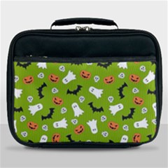 Pattern Seamless Halloween Fall Lunch Bag by Wegoenart