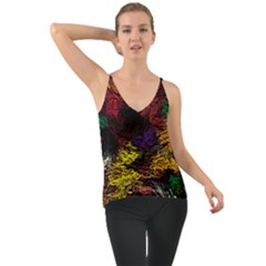 Abstract Painting Colorful Chiffon Cami by Wegoenart