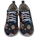Rocketship Astronaut Space Seamless Pattern Mens Athletic Shoes View1