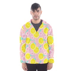 Pink Lemons Men s Hooded Windbreaker by ConteMonfrey