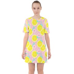 Pink Lemons Sixties Short Sleeve Mini Dress by ConteMonfrey