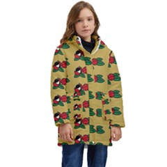 Guarana Fruit Brown Kid s Hooded Longline Puffer Jacket by ConteMonfrey