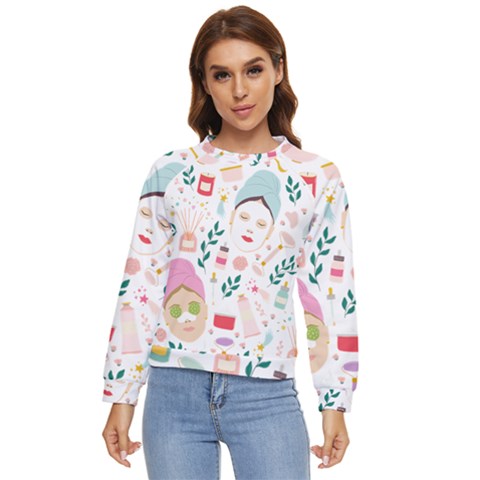 Skincare Night Women s Long Sleeve Raglan Tee by ConteMonfrey