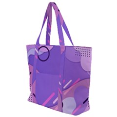 Colorful-abstract-wallpaper-theme Zip Up Canvas Bag by Wegoenart