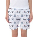 Insect Icon Seamless Pattern Women s Basketball Shorts View1