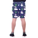 Swan pattern elegant design Men s Pocket Shorts View2