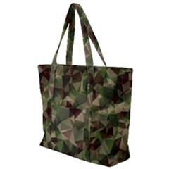 Abstract-vector-military-camouflage-background Zip Up Canvas Bag by Wegoenart