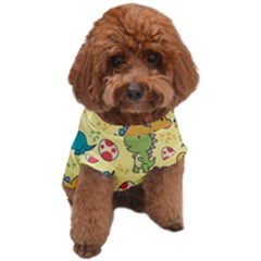 Seamless Pattern With Cute Dinosaurs Character Dog T-shirt by Wegoenart