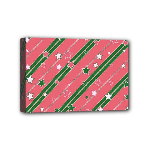 Christmas-background-star Mini Canvas 6  X 4  (stretched) by Wegoenart