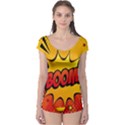 Explosion Boom Pop Art Style Boyleg Leotard  View1