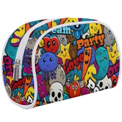 Graffiti Characters Seamless Pattern Make Up Case (large) by Wegoenart