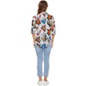 Full Color Flash Tattoo Patterns Women s Quarter Sleeve Pocket Shirt View4