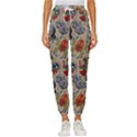 Tattoo Pattern Cropped Drawstring Pants View1