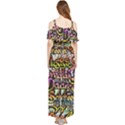 Graffiti Word Seamless Pattern Draped Sleeveless Chiffon Jumpsuit View2