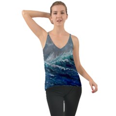 Waves Sea Sky Wave Chiffon Cami by Ravend