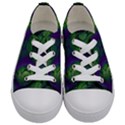 Abstract Fractal Art Pattern Kids  Low Top Canvas Sneakers View1