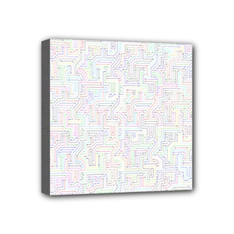 Computer Cyber Circuitry Circuits Electronic Mini Canvas 4  X 4  (stretched) by Jancukart