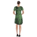 Matrix Technology Tech Data Digital Network Short Sleeve V-neck Flare Dress View2