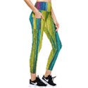 Line Rope Fiber Close Up Multicoloured Background Pocket Leggings  View4
