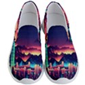 Cityscape Building Painting 3d City Illustration Men s Lightweight Slip Ons View1