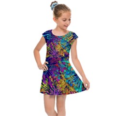 Illustration Graphics Design Art Kids  Cap Sleeve Dress by Wegoenart