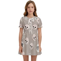 Halloween Decoration Drawing Design Kids  Sweet Collar Dress by Wegoenart