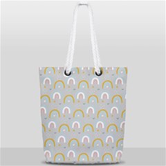 Rainbow Pattern Full Print Rope Handle Tote (small) by ConteMonfrey