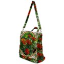 Flower Stained Glass Window Crossbody Backpack View1