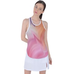 Gradient Orange, Purple, Pink Racer Back Mesh Tank Top by ConteMonfrey