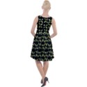 Leaves Motif Random Print Pattern Knee Length Skater Dress View2